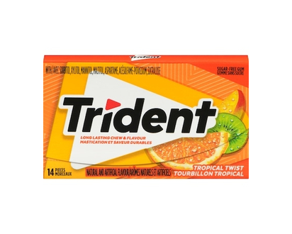 TRIDENT Sugar-Free Gum Tropical Twist - 14.0 EA