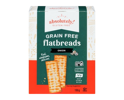 Absolute Gluten Free Flatbreads, Onion - 150.0 G
