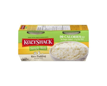 Kozy Shack Rice Pudding Cups No Sugar Added - 113.0 G