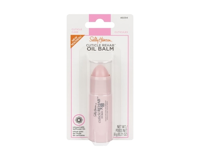 Sally Hansen Cuticle Rehab Oil Balm, infused with Aloe, Safflower Oil and Vitamin E Oil, multi-purpose solid oil, retores cuticles - 1 EA