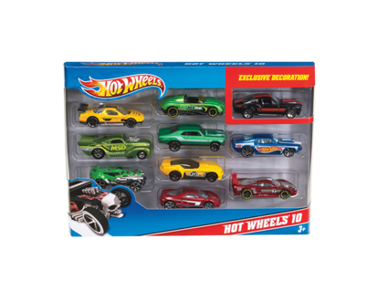 Hot Wheels BSC 54886-car Pack 10 - 1.0 EA