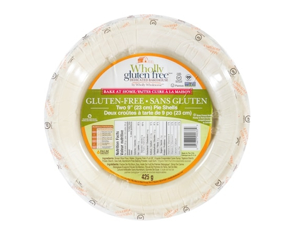 Wholly Wholesome Wholly Gluten Free Two 9†(23 Cm) Pie Shells - 425.0 G