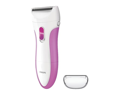Rasoir électrique sans fil pour femme Philips SatinShave Essential, pour les jambes, peau sèche ou humide, HP6341/00 - 1 CHA