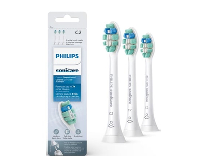 Têtes de brosse de rechange Philips Sonicare Optimal Plaque Control, blanc, emballage de 3, HX9023/92 - 1 CHA