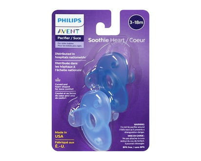 Philips Pacifier Soothie Heart 3-18m - 2.0 EA