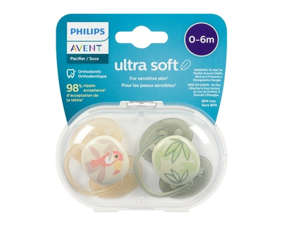 Philips Pacifier Ultra Soft 0-6m - 2.0 EA