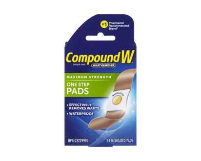 Compound W Salicylic Acid Wart Remover Medicated Pads - 14.0 EA