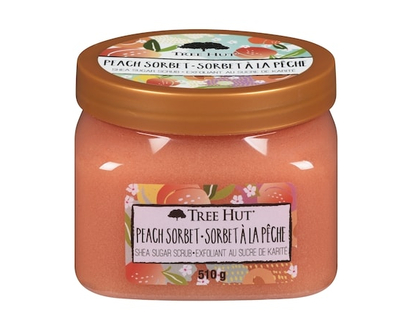 Tree Hut Exfoliant au sucre de karité sorbet à la pêche - 510.0 G
