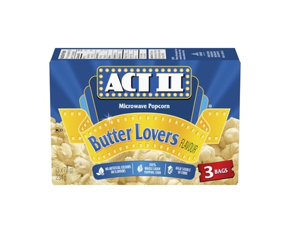 Act II Microwave Popcorn Butter Lovers Flavour - 234.0 G
