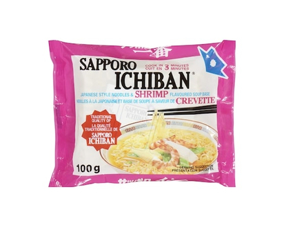 Sapporo Ichiban Japanese Style Noodles, Shrimp - 100.0 G