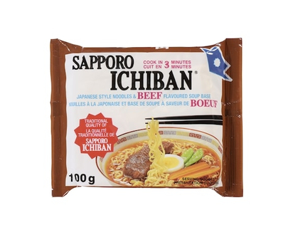Sapporo Ichiban Japanese Style Noodles, Beef - 100.0 G