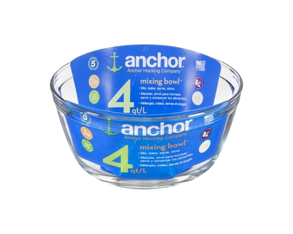Glass Mixing Bowl 4L - 1.0 EA