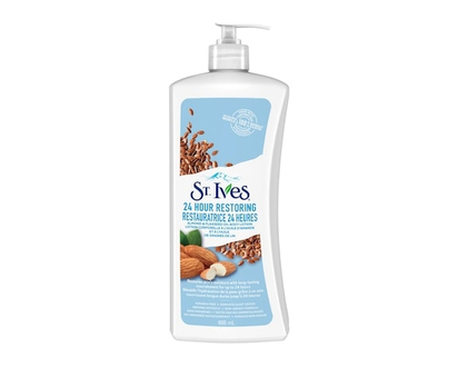 St Ives Body Lotion For Sensitive Skin Almond & Flaxseed Oil - 600.0 ML