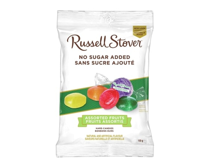 Russell Stover No Sugar Added Assorted Fruit Hard Candy Bag - 150.0 G