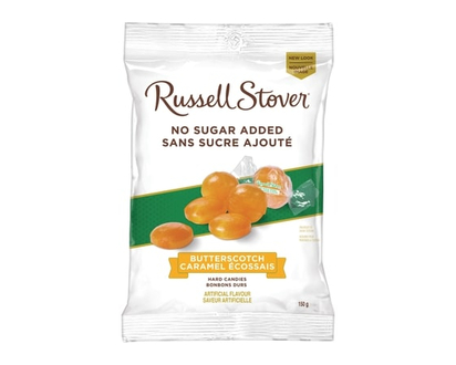 Russell Stover No Sugar Added Butterscotch Hard Candy Bag - 150.0 G