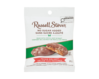 Russell Stover Pecans & Caramel In No Sugar Added Candy Pecan Delight - 68.0 G