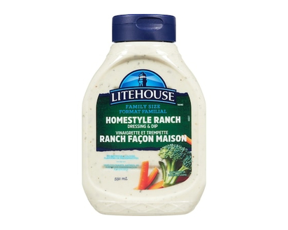 Litehouse Vinaigrette et trempette ranch maison, format familial - 591.0 ML
