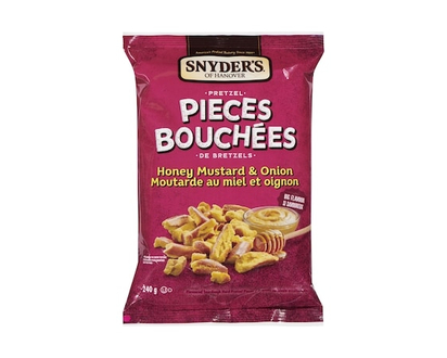 Snyders Morceaux de bretzels au goût de moutarde au miel et d’oignons - 240 G