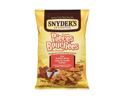 Snyders Pretzel Pieces, Hot Buffalo Wing - 240 G