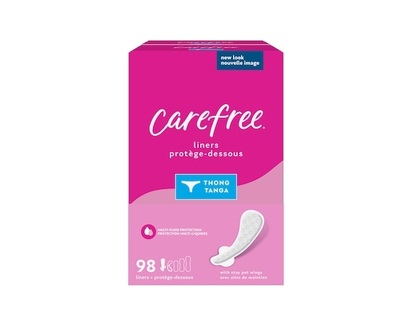 Protège-dessous Carefree pour tanga minces en sachets pratiques - 98 CHA
