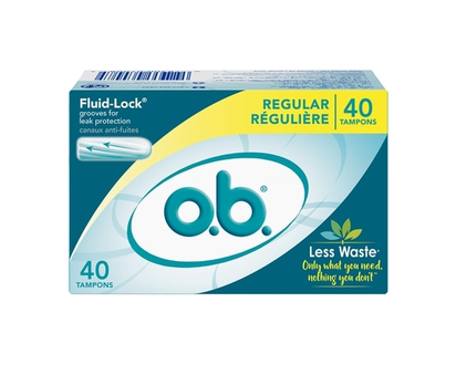 O.B. Tampons o.b. originaux sans applicateur à absorptivité régulière - 40 CHA