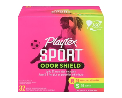 Playtex Sport Odor Shield Unscented Tampons Multipack Regular & Super - 32.0 EA