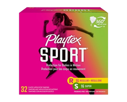 Playtex Sport Unscented Athletic Tampons Multipack Regular & Super - 32.0 EA