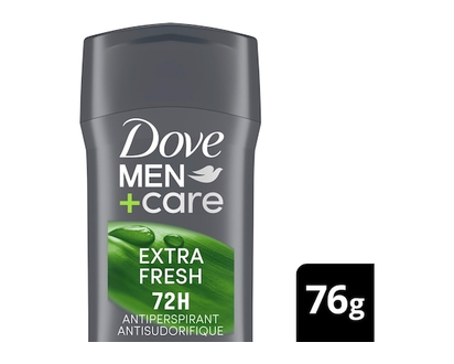 Dove Antisudorifique en Bâton pour 72h de protection, Extra Fresh - 76.0 G