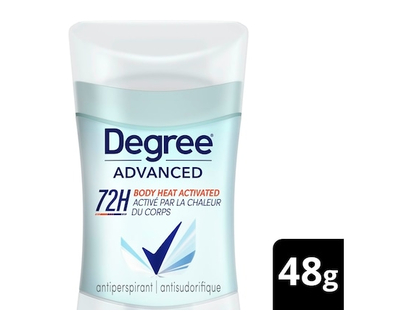 Degree Advanced Antiperspirant Stick Deodorant for 72H Sweat & Odour Protection Shower Clean with MotionSense® Technology - 48.0 G