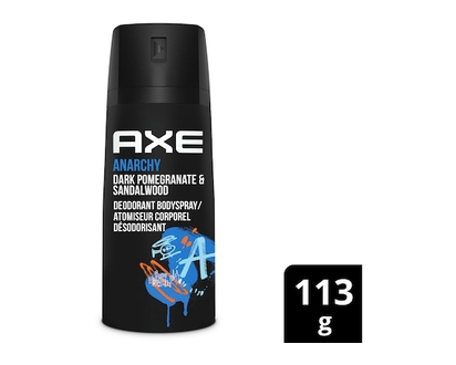 Axe Deodorant Body Spray Anarchy for 48H Lasting Fragrance - 113.0 G