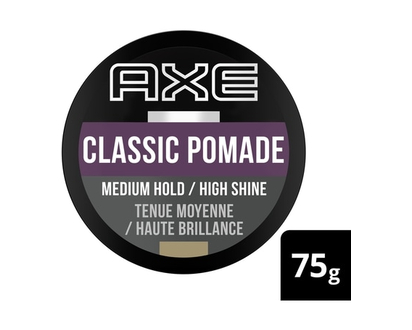 Axe Styling Pomade for Clean Cut Look Classic Medium Hold, High Shine - 75.0 G