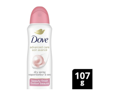 Dove Soin Avancé Antisudorifique en Vaporisateur à Sec finition beauté - 107.0 G