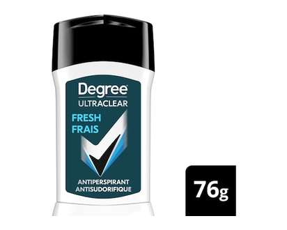 Degree Men UltraClear Antiperspirant Deodorant, Fresh, 72-Hour Sweat & Odour Protection With MotionSense Technology - 107.0 G