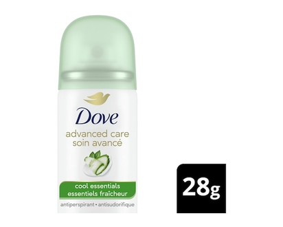 Dove Dry Spray Antiperspirant Cool Essentials antibacterial odour protection 28 GR - 28 G
