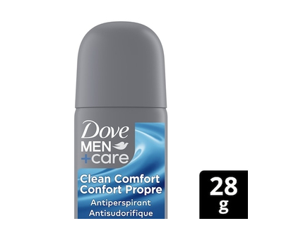 Dove Men+Care Travel-Size 72h Antiperspirant Deodorant, Clean Comfort - 28.0 G