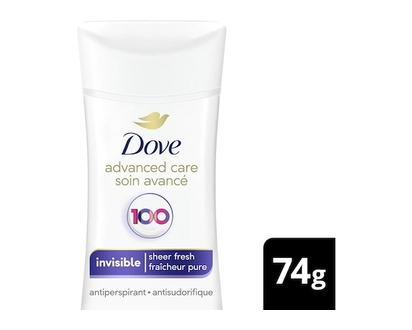Dove Advanced Care Invisible Sheer Fresh Scent Deodorant for Women - 74.0 G
