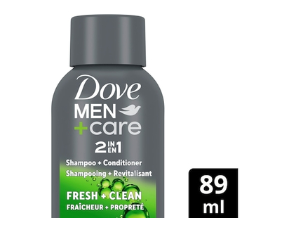 Dove Men+Care 2 in 1 Shampoo and Conditioner Fresh and Clean with Caffeine & Menthol - 89.0 ML