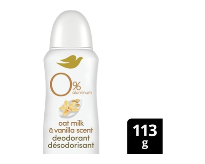 Dove Aluminum Free Deodorant Dry Spray Oat Milk & Vanilla Scent - 113.0 G