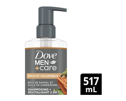 Dove Thick & Full 2-in-1 Shampoo + Conditioner Sandalwood & Cardamom Oil - 517.0 ML