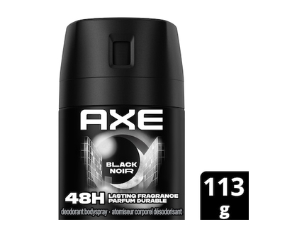 Axe Deodorant Body Spray, Black, Frozen Pear & Cedarwood - 113.0 G