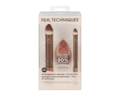 Real Techniques Makeupsaver Sponge + Brush Trio - 1.0 EA