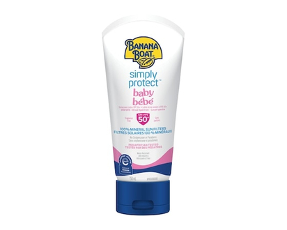 Banana Boat Simply Protect™ Baby Mineral Sunscreen Lotion, SPF 50+ - 150.0 ML