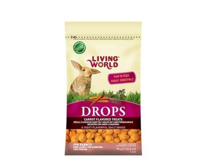 Living World Drops Régals À Saveur De Carottes Pour Lapins - 75.0 G