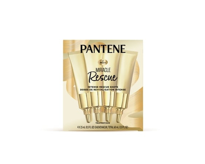 Pantene Miracle Intense Rescue Shots Dry Hair Treatment – 4 Count, 15 mL each - 60 ML