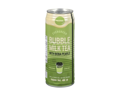 Evergreen Bubble Milk Tea With Boba Pearls Matcha Flavor - 480.0 ML