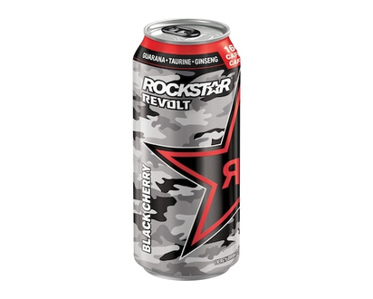 Boisson énergisante avec caféine Rockstar Revolt, Killer Black Cherry - 473.0 ML
