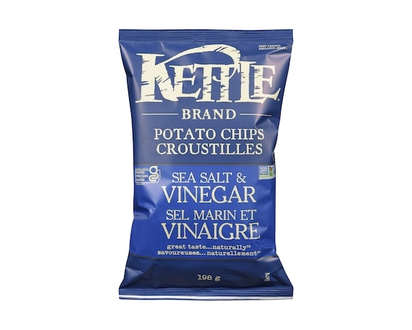 Kettle Potato Chips Sea Salt & Vinegar - 198.0 G