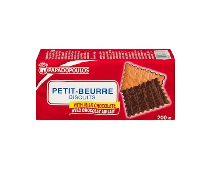 Papadopoulos Biscuits Petit Beurre, Chocolate - 200.0 G