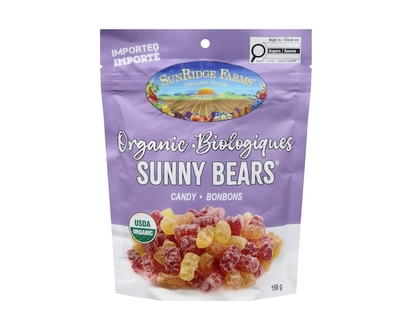 SunRidge Farms Candy Organic Sunny Bears - 198.0 G