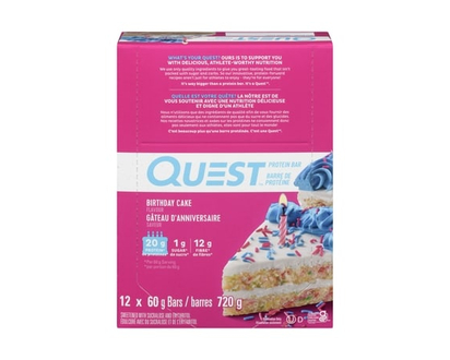 Questbar Protein Bar, Birthday Cake (Case) - 60.0 G